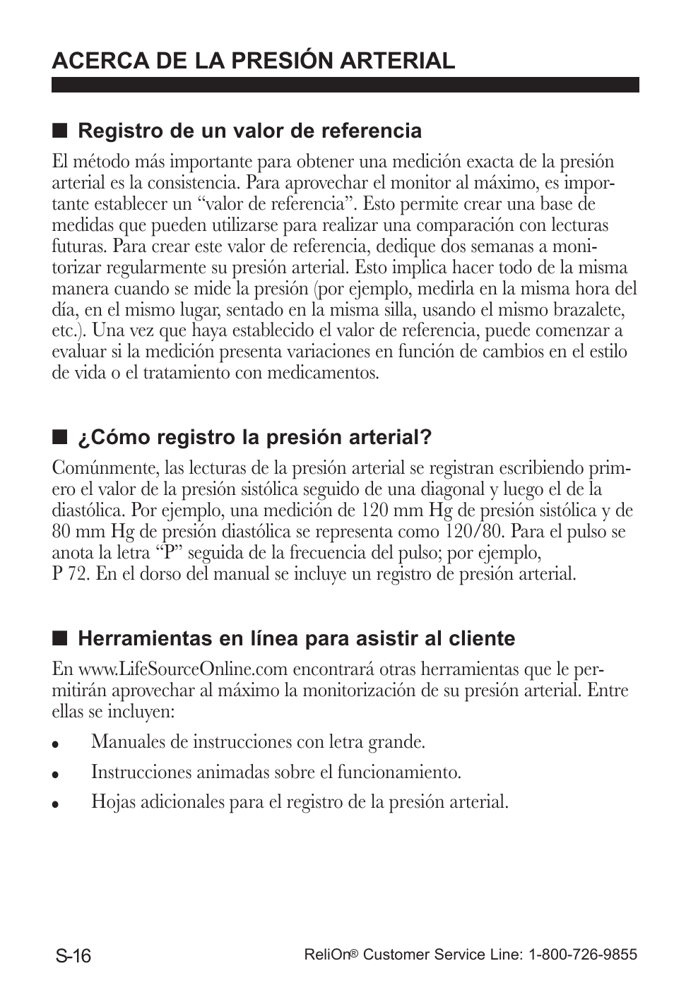 Acerca de la presión arterial | ReliOn UA-787REL User Manual | Page 54 / 64
