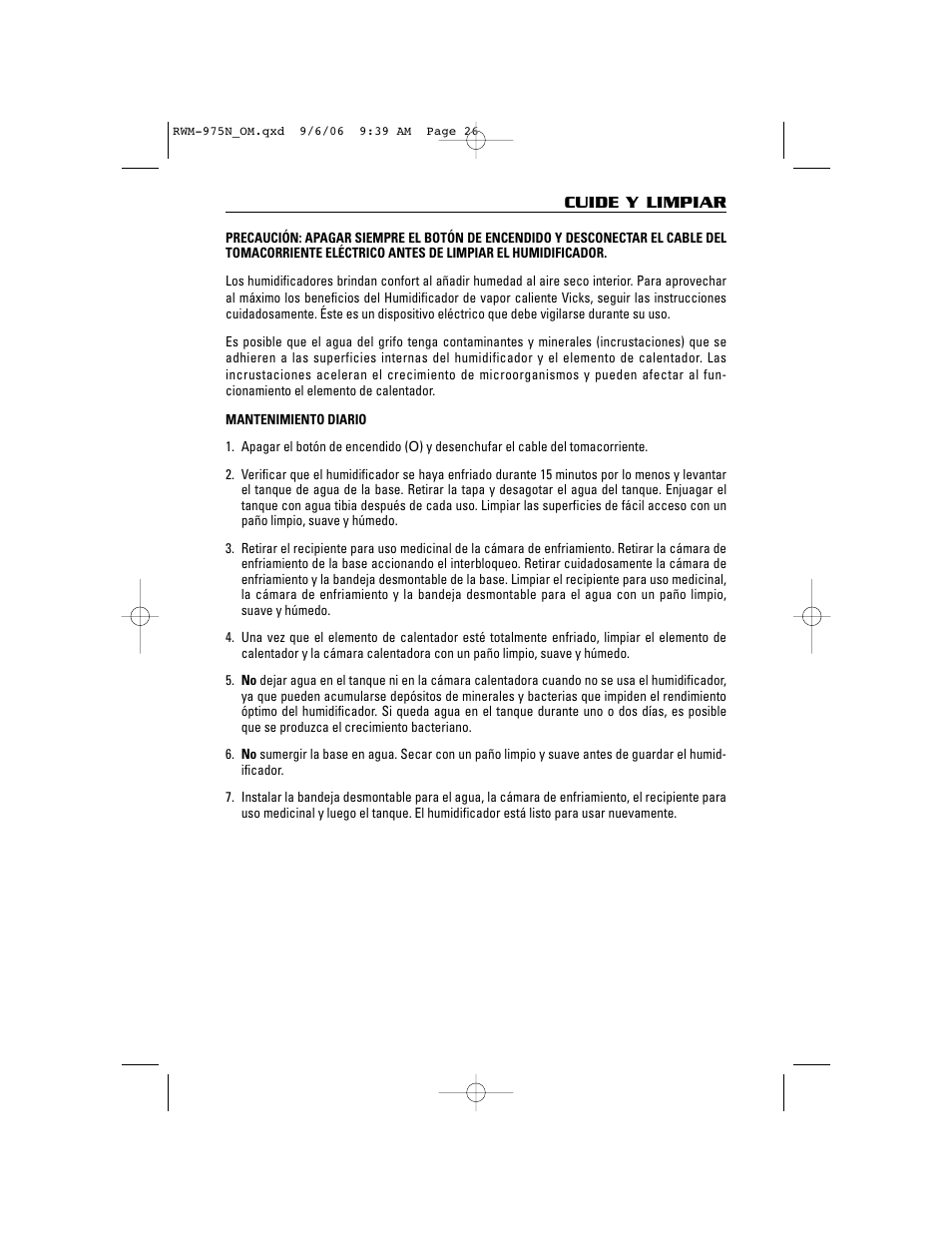 ReliOn RWM-975N User Manual | Page 26 / 30