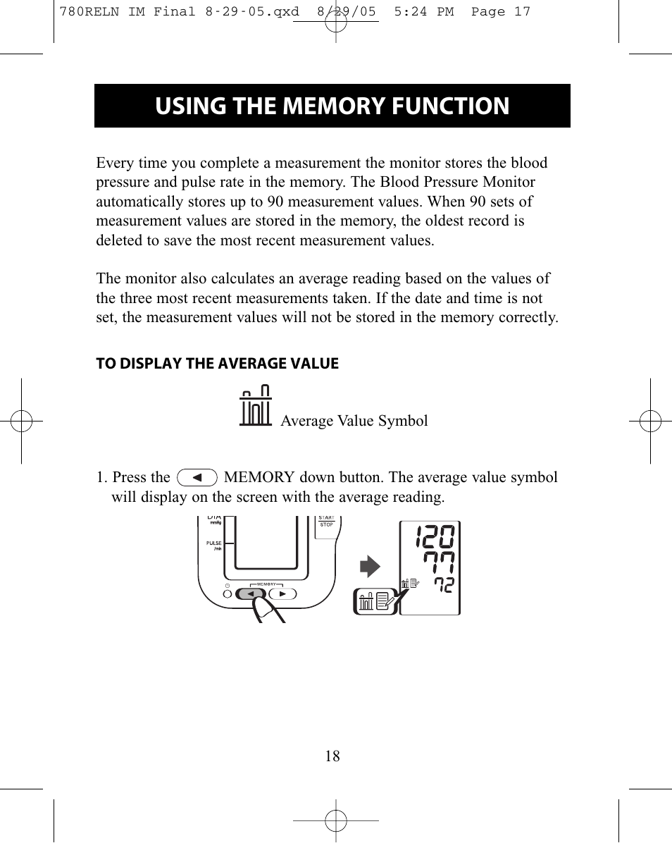 ReliOn HEM-780REL User Manual | Page 18 / 56
