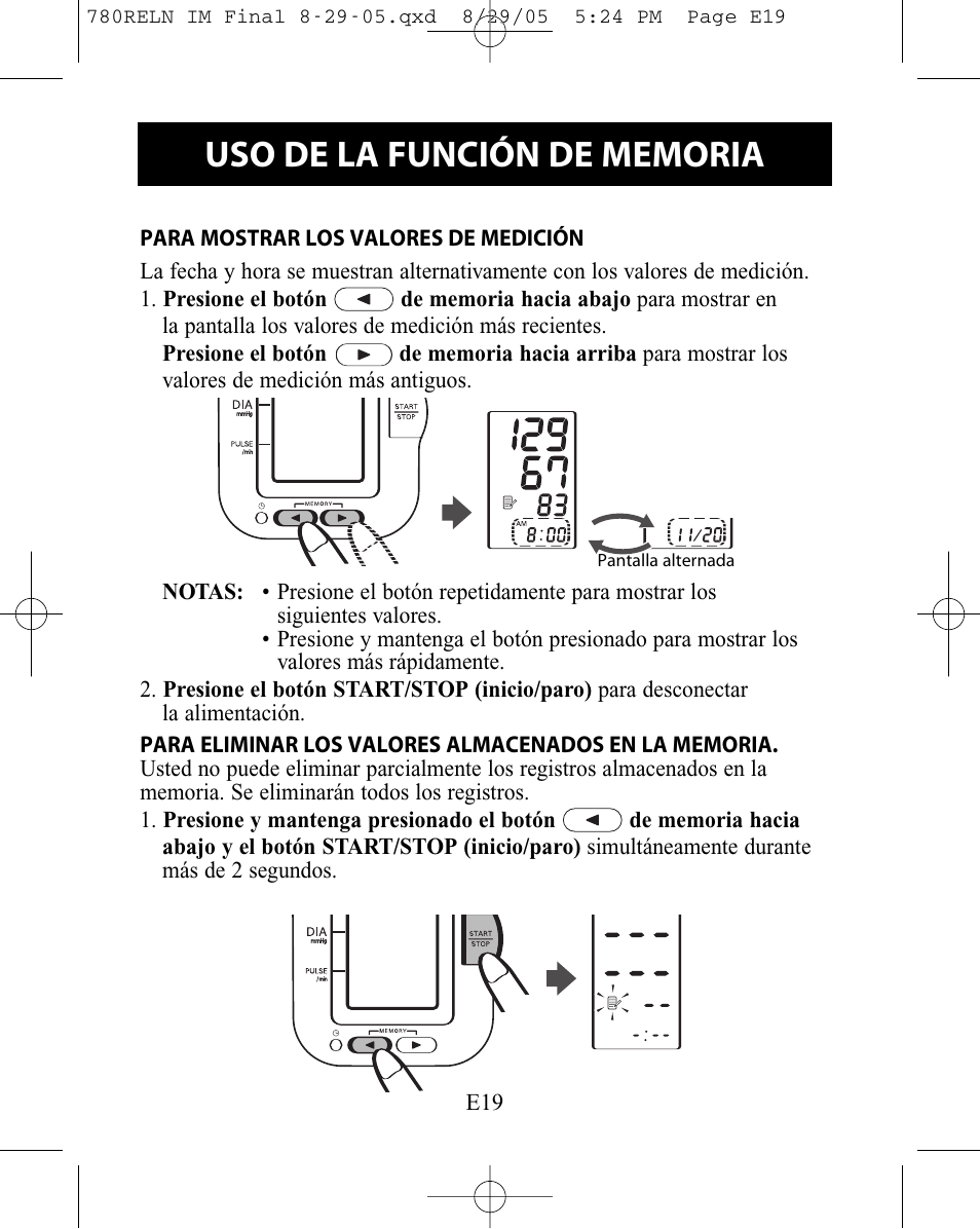 ReliOn HEM-780REL User Manual | Page 47 / 56