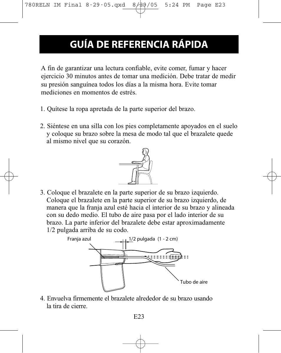 Guía de referencia rápida | ReliOn HEM-780REL User Manual | Page 51 / 56
