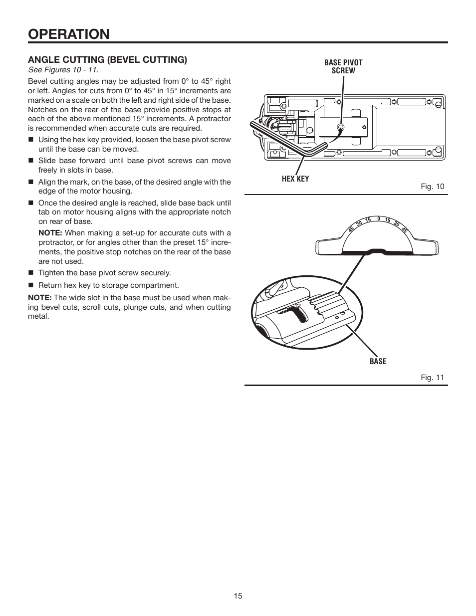 Operation | RIDGID R843 User Manual | Page 15 / 20