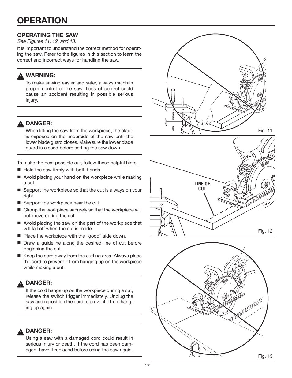 Operation | RIDGID R3210-1 User Manual | Page 17 / 26