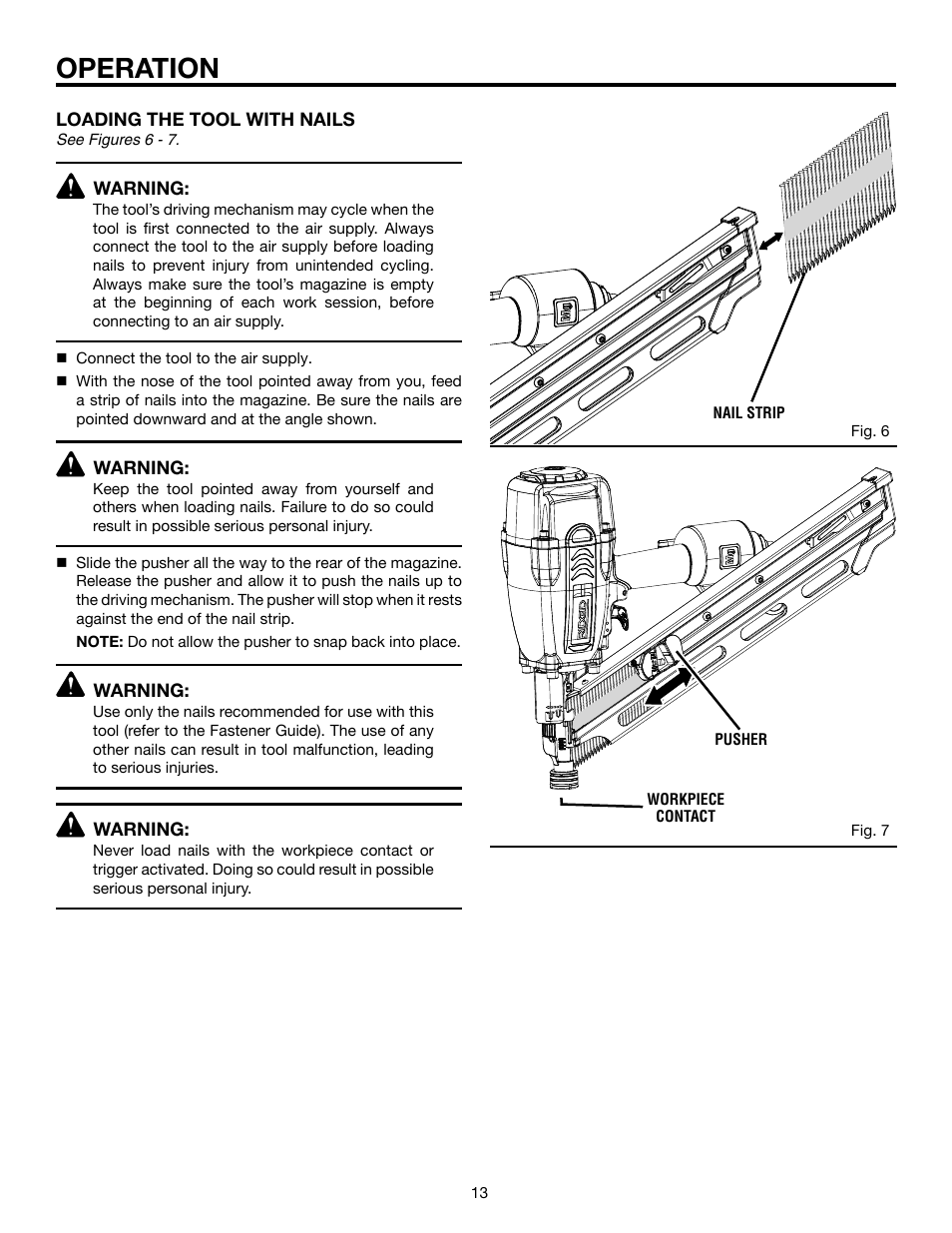 Operation | RIDGID R350CHA User Manual | Page 13 / 20