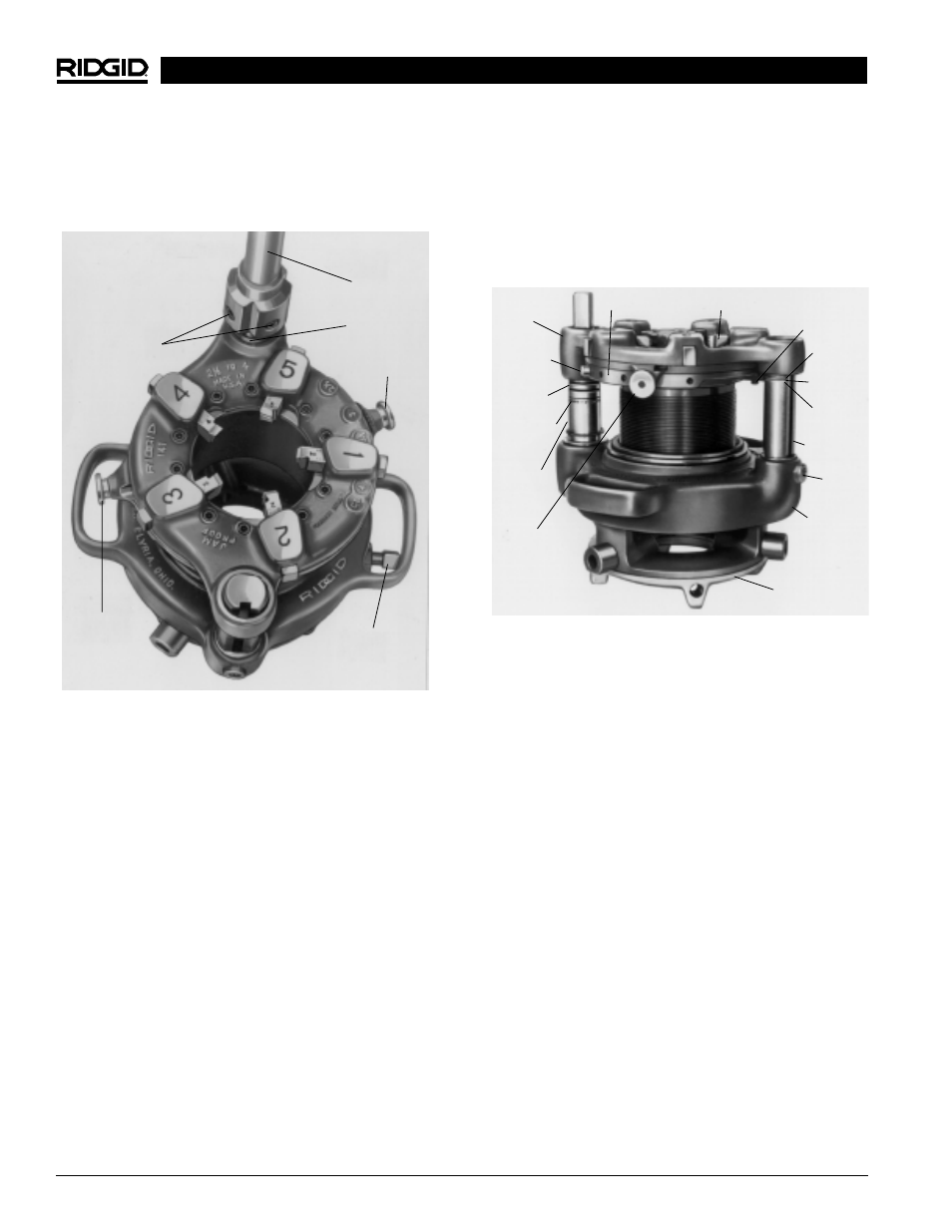 Thread size adjustment procedure, Changing posts for straight or tapered threads, Changing die set | RIDGID 700 User Manual | Page 10 / 43