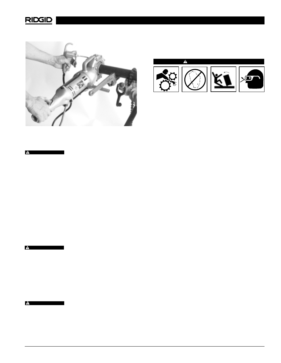 Le filetage avec les fileteuses démultipliées | RIDGID 700 User Manual | Page 23 / 43