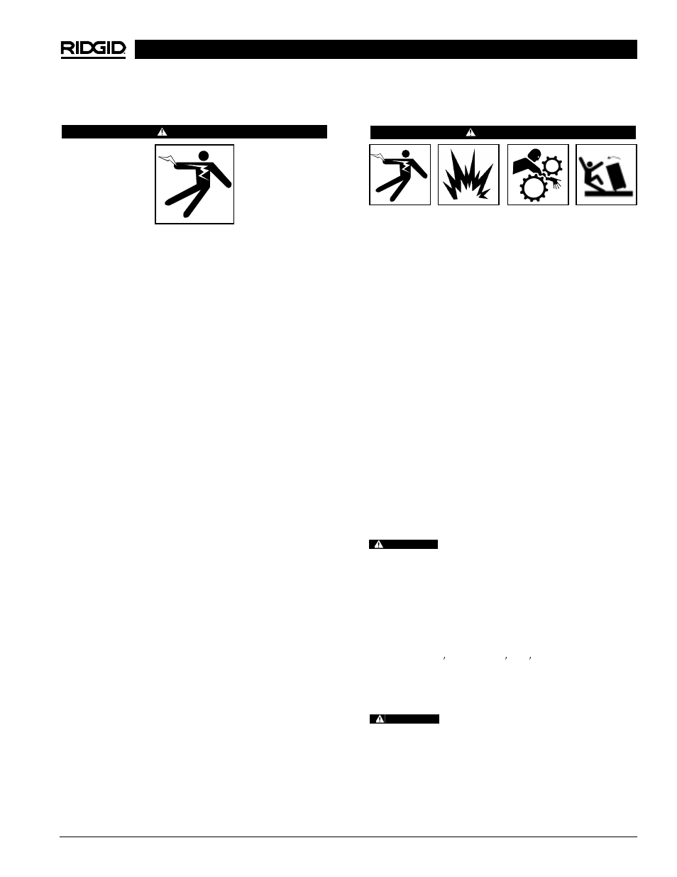 Power drive inspection, Tool and work area set-up | RIDGID 700 User Manual | Page 7 / 43