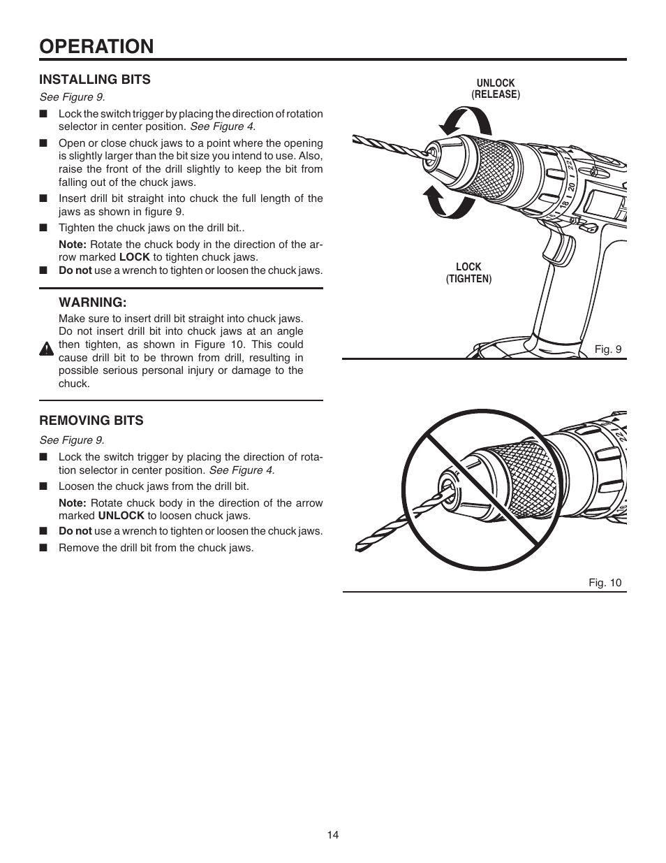 Operation | RIDGID R82015 User Manual | Page 14 / 20