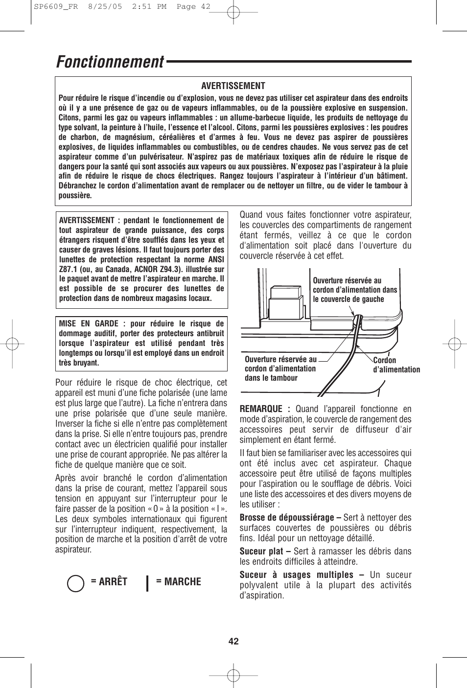 Fonctionnement | RIDGID WD4550 User Manual | Page 42 / 48