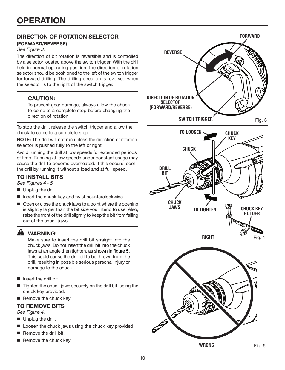 Operation | RIDGID R7111 User Manual | Page 10 / 16