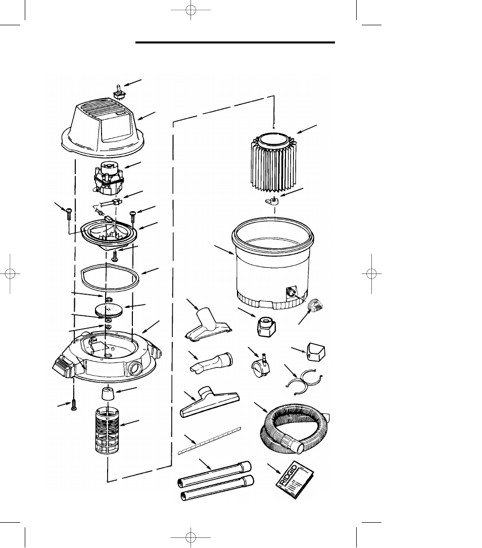 Repair parts | RIDGID WD1200 User Manual | Page 13 / 16