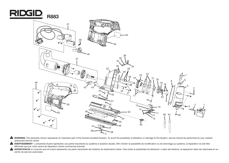 R883 | RIDGID R883 User Manual | Page 2 / 4