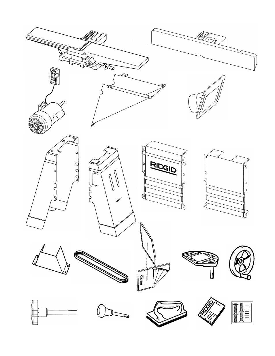 Loose parts | RIDGID JP0610 User Manual | Page 11 / 44