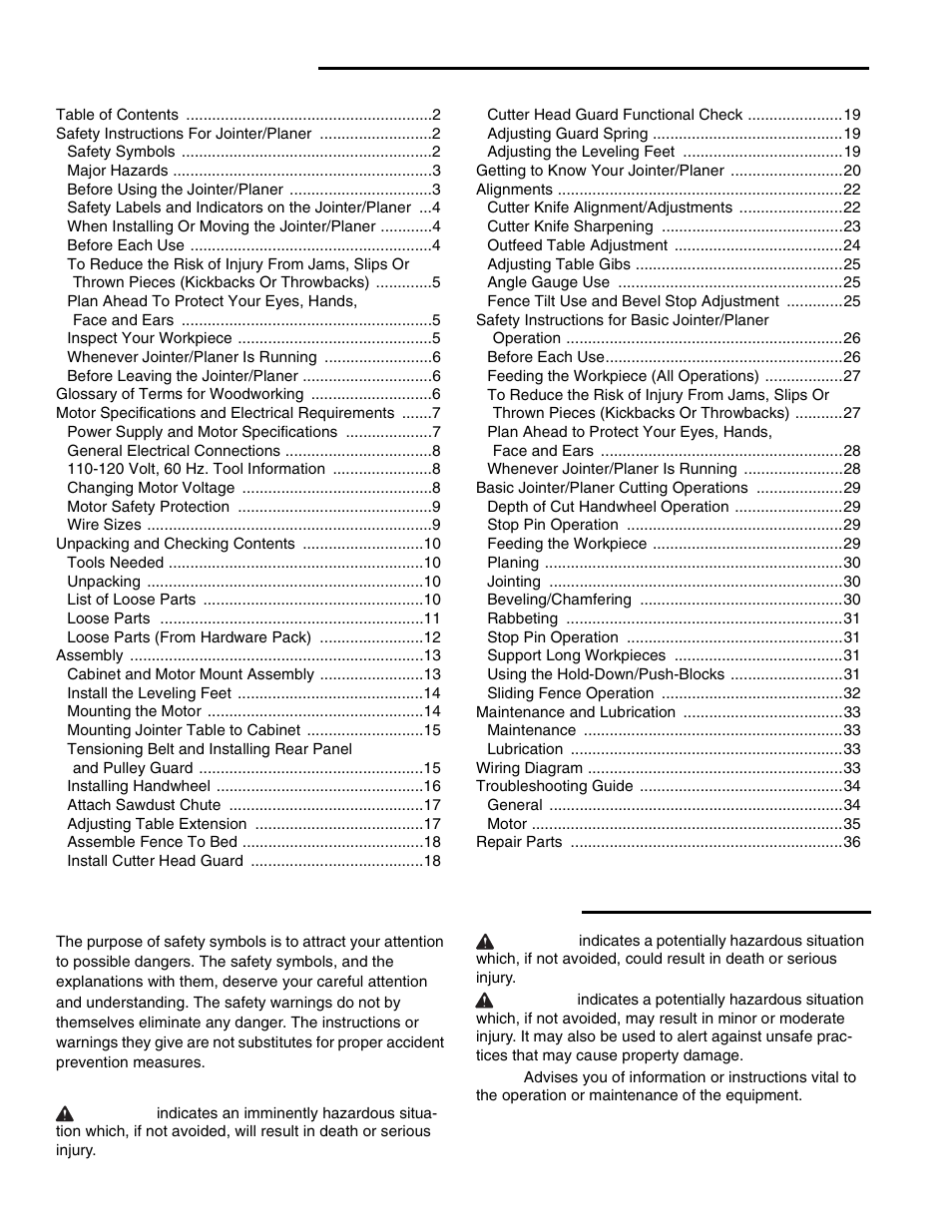 RIDGID JP0610 User Manual | Page 2 / 44