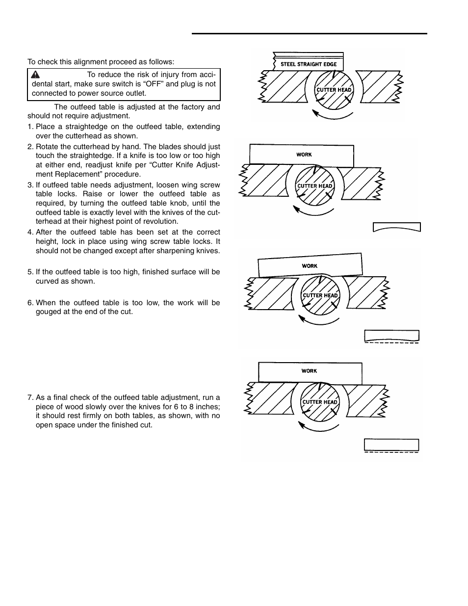 Alignments (continued) | RIDGID JP0610 User Manual | Page 24 / 44