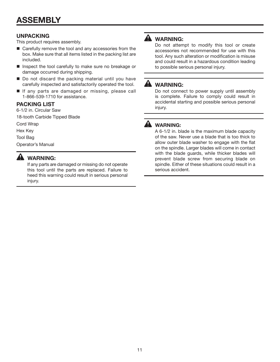 Assembly | RIDGID R3203-1 User Manual | Page 11 / 24