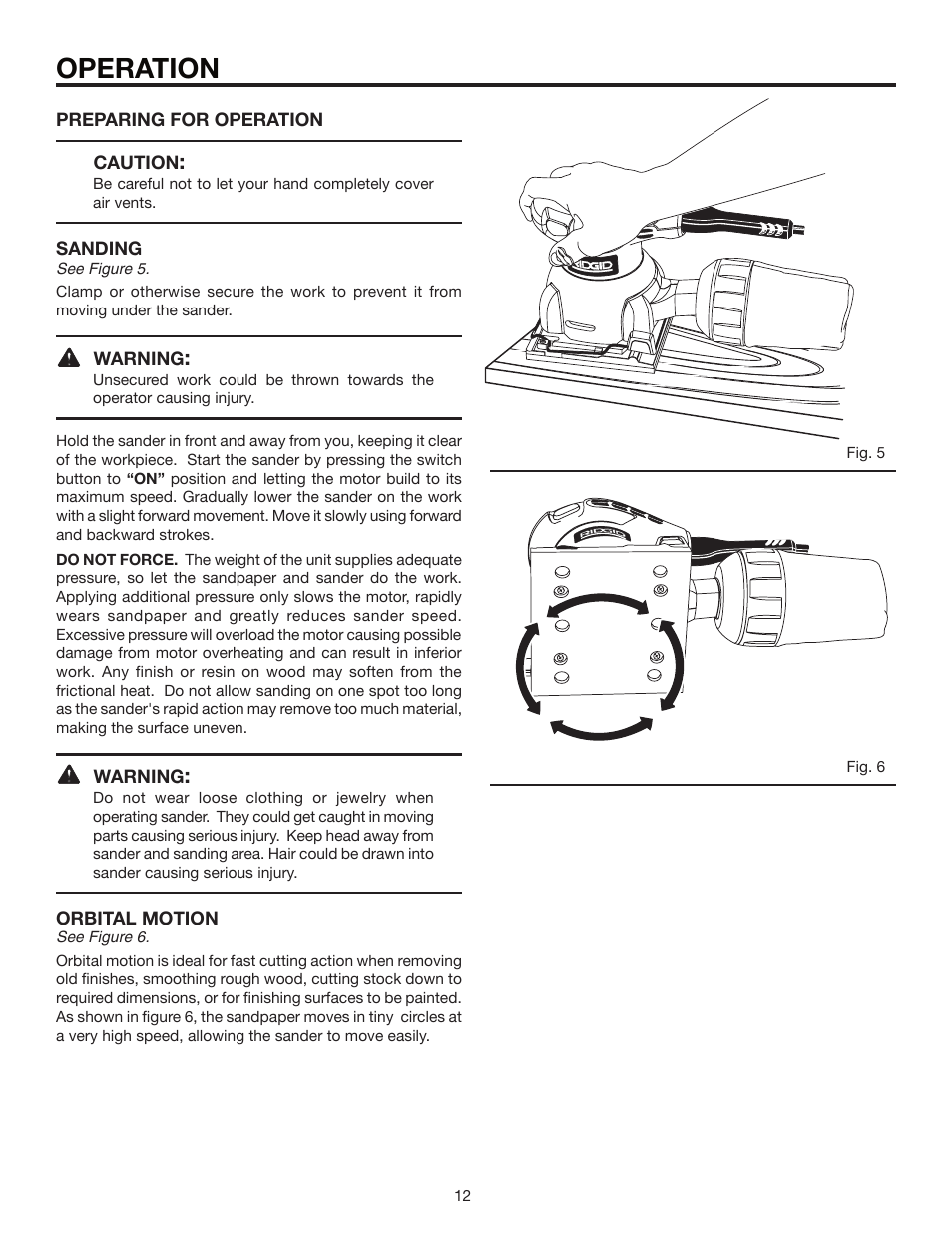 Operation | RIDGID R2500 User Manual | Page 12 / 16