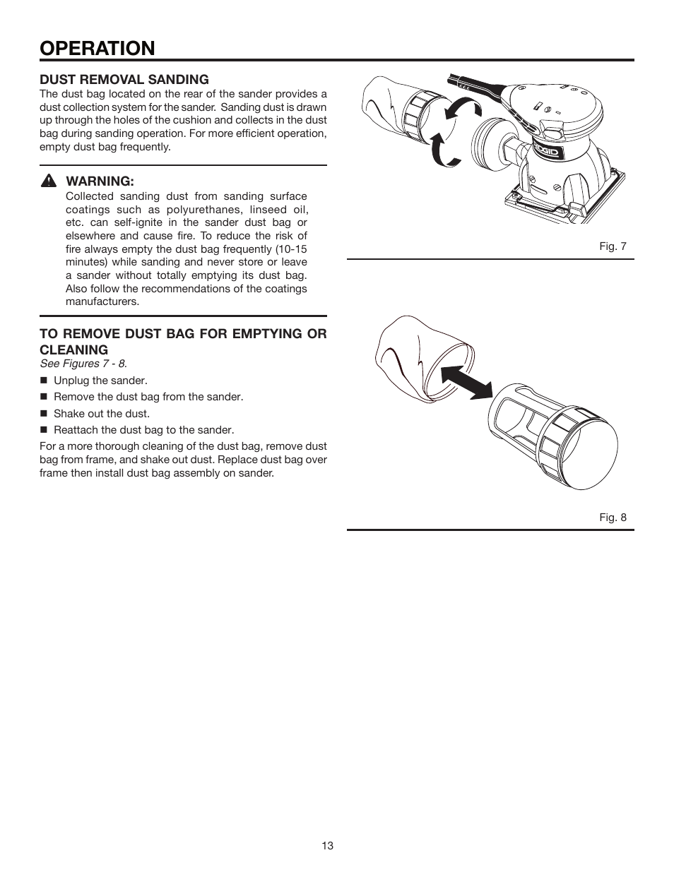Operation | RIDGID R2500 User Manual | Page 13 / 16