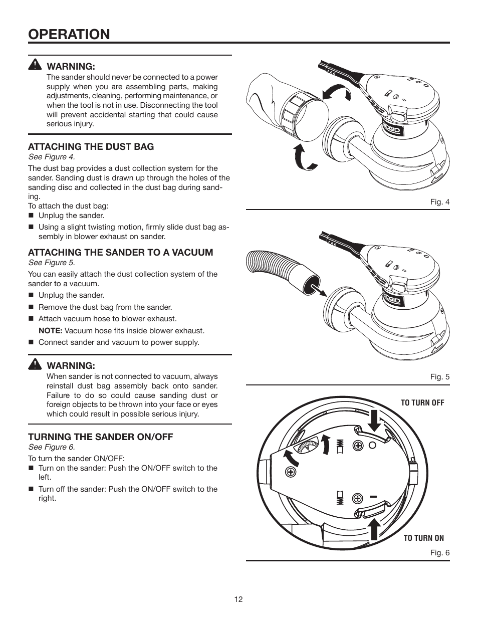 Operation | RIDGID R2600 User Manual | Page 12 / 18