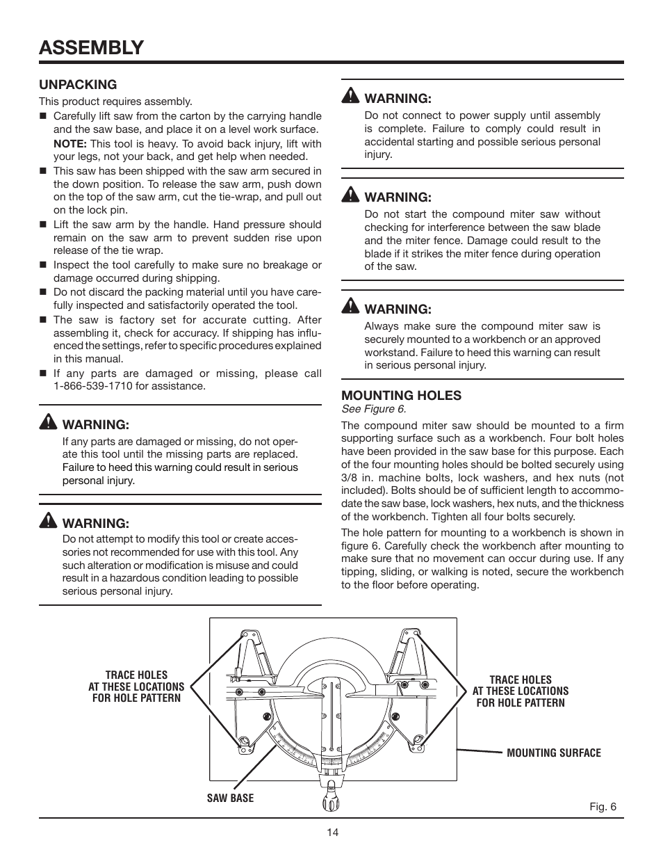 Assembly | RIDGID MS1065LZA User Manual | Page 14 / 32
