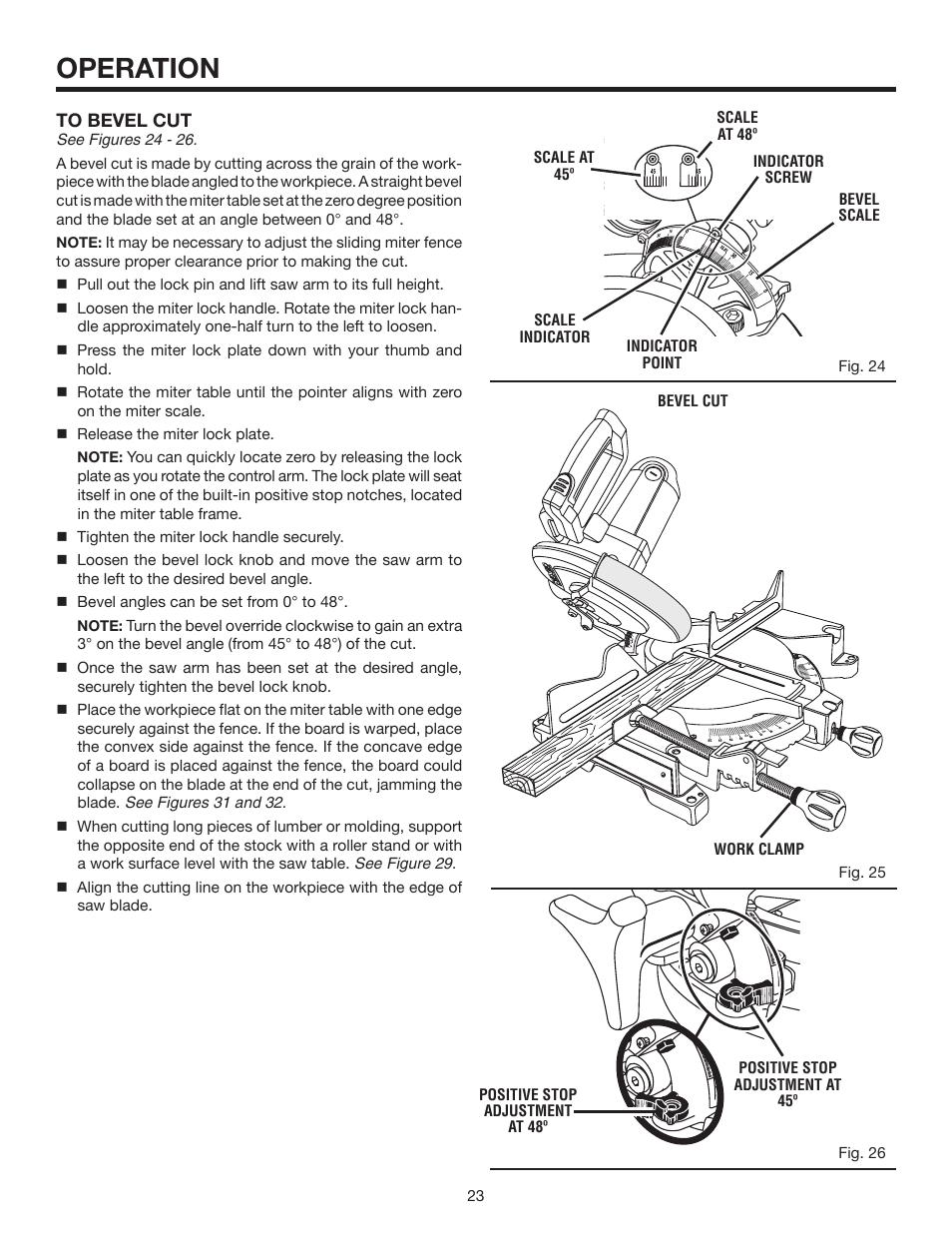 Operation | RIDGID MS1065LZA User Manual | Page 23 / 32