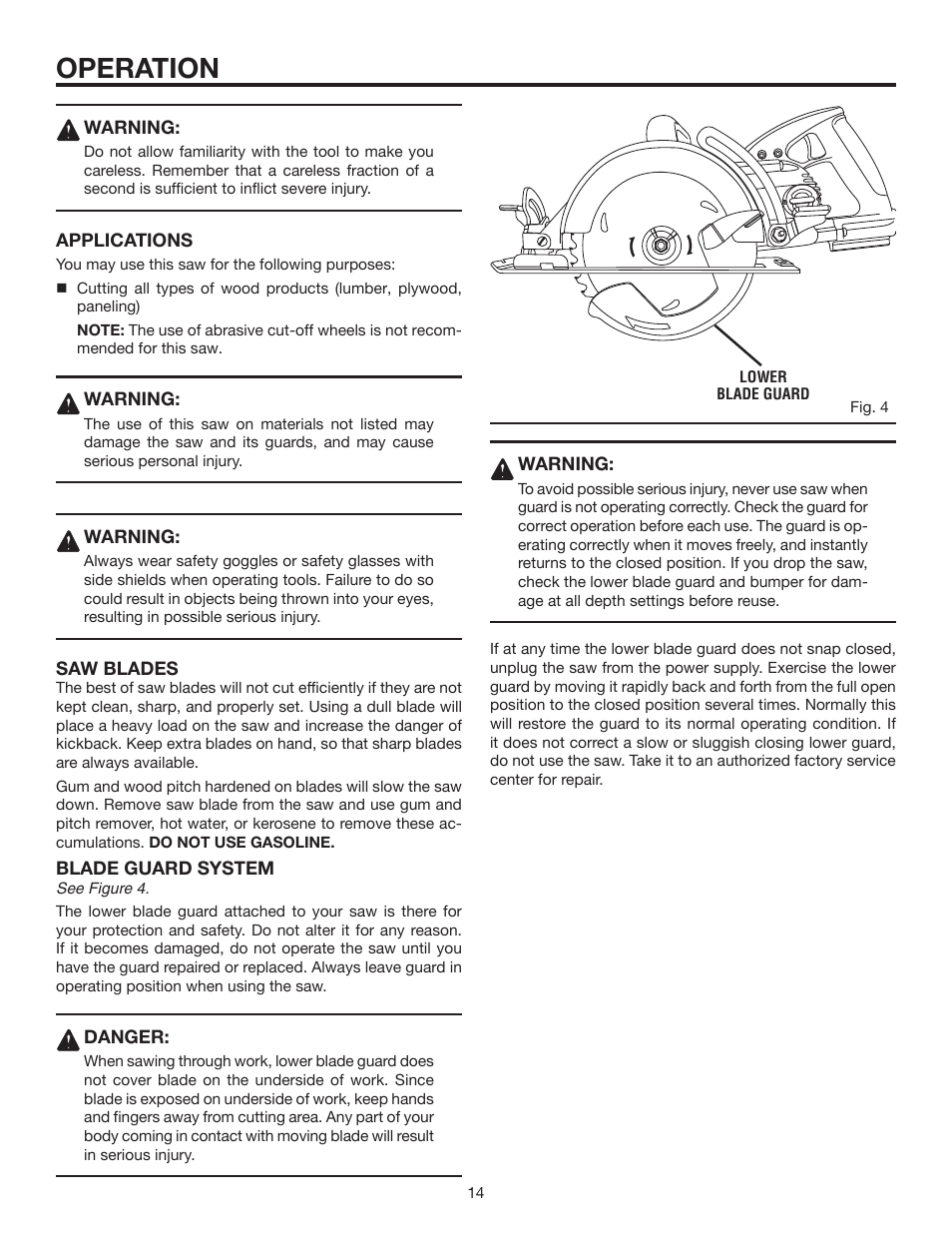 Operation | RIDGID R3210 User Manual | Page 14 / 24