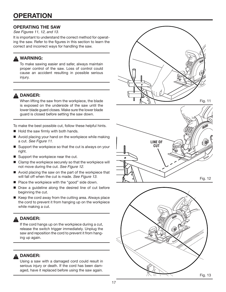 Operation | RIDGID R3210 User Manual | Page 17 / 24