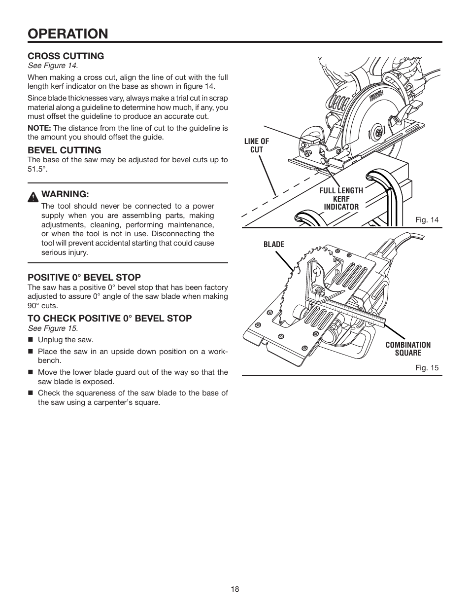Operation | RIDGID R3210 User Manual | Page 18 / 24
