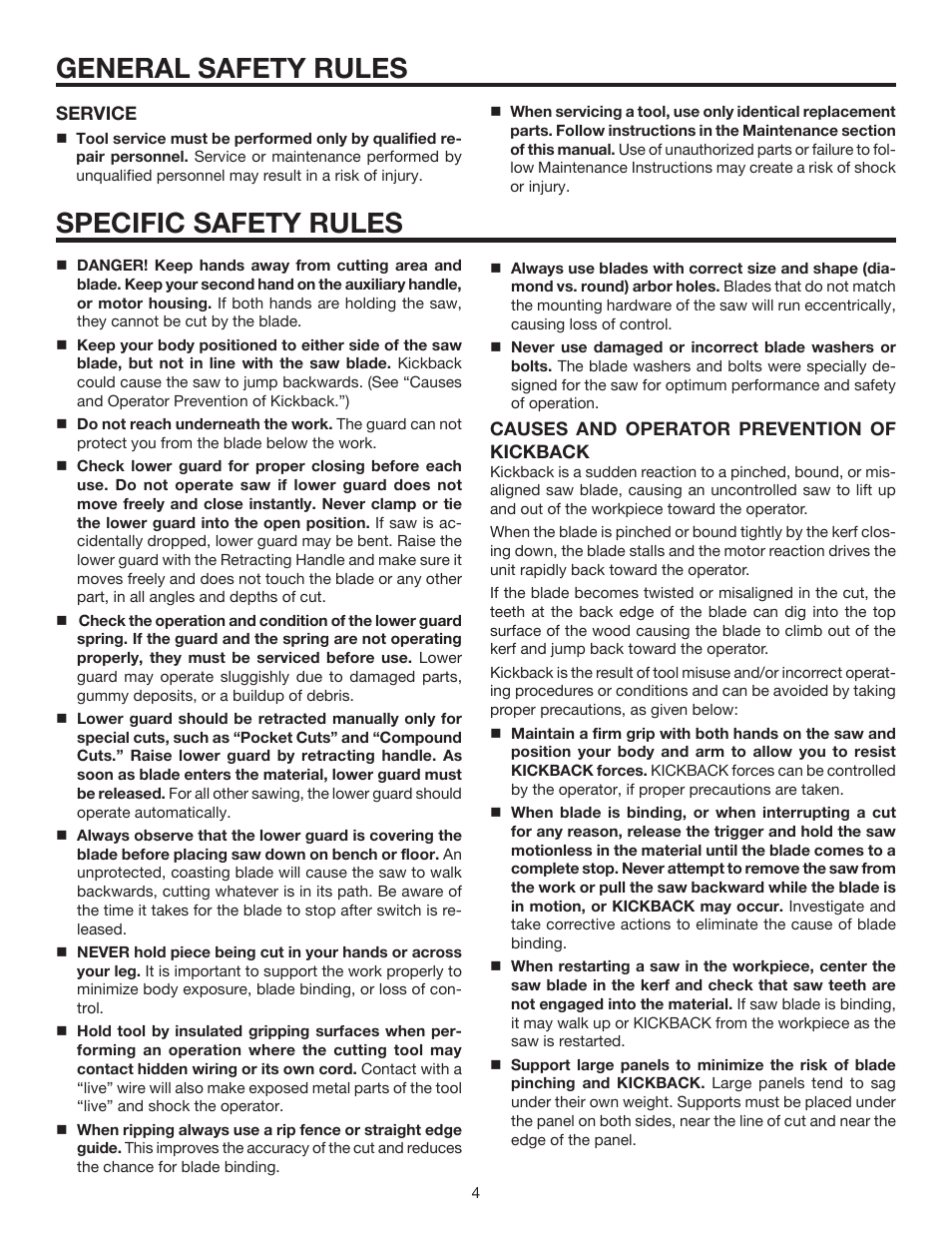 General safety rules specific safety rules | RIDGID R3210 User Manual | Page 4 / 24