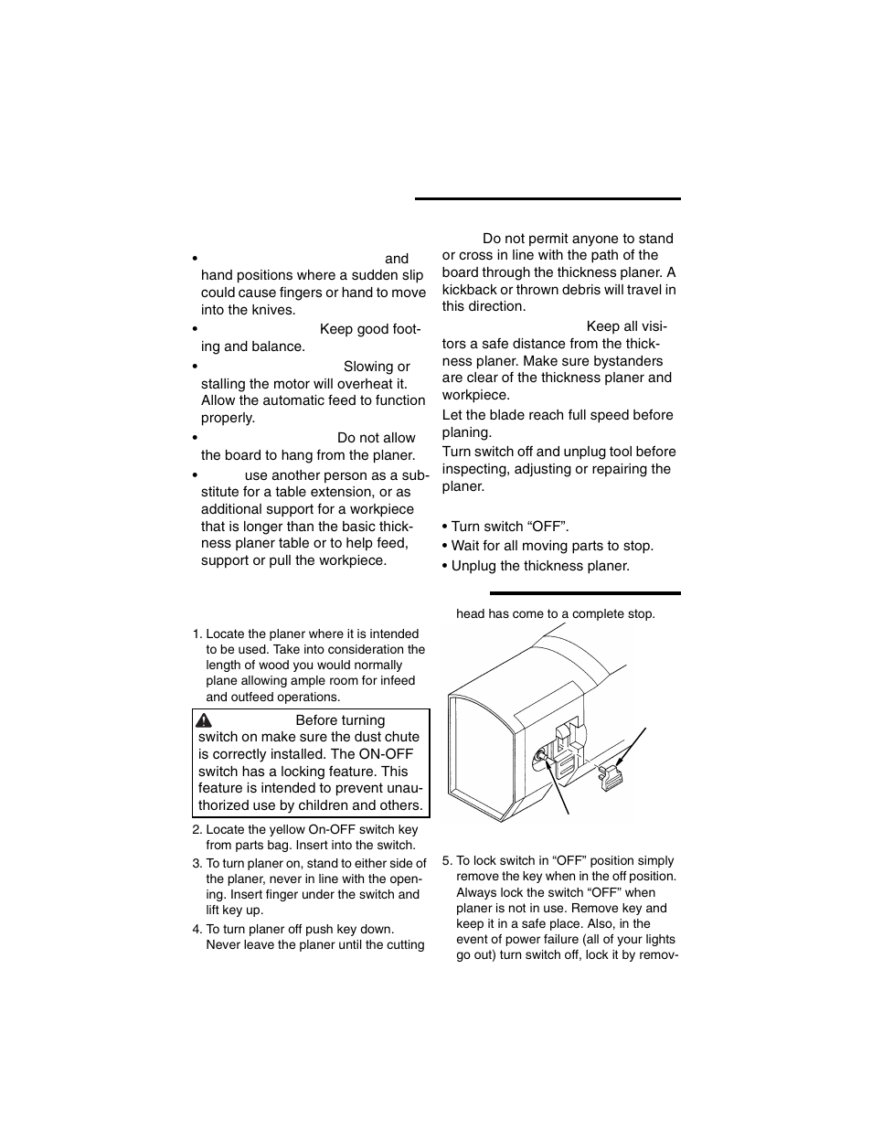 Basic thickness planer operations, Before you begin | RIDGID TP1300 User Manual | Page 20 / 36