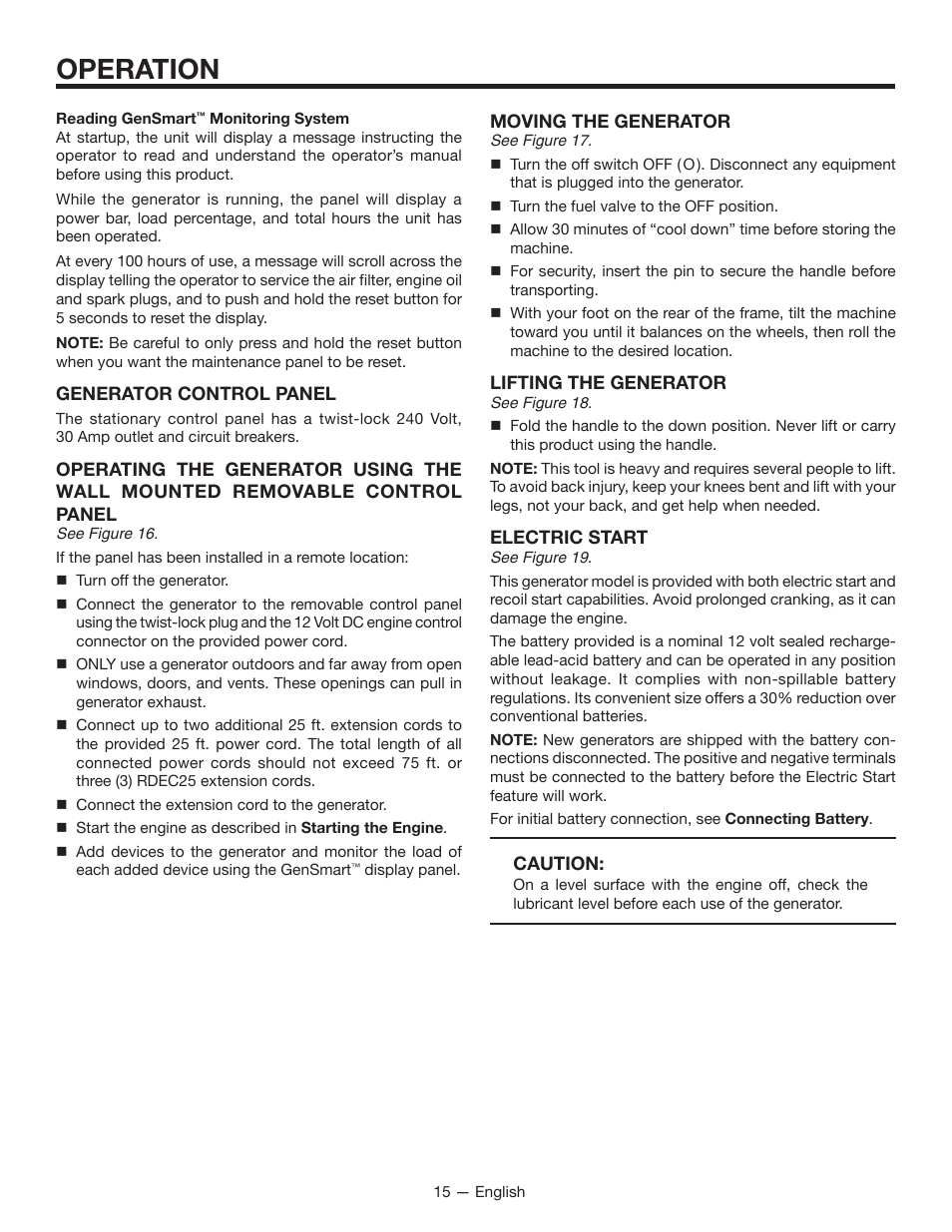 Operation | RIDGID RD8000 User Manual | Page 15 / 74