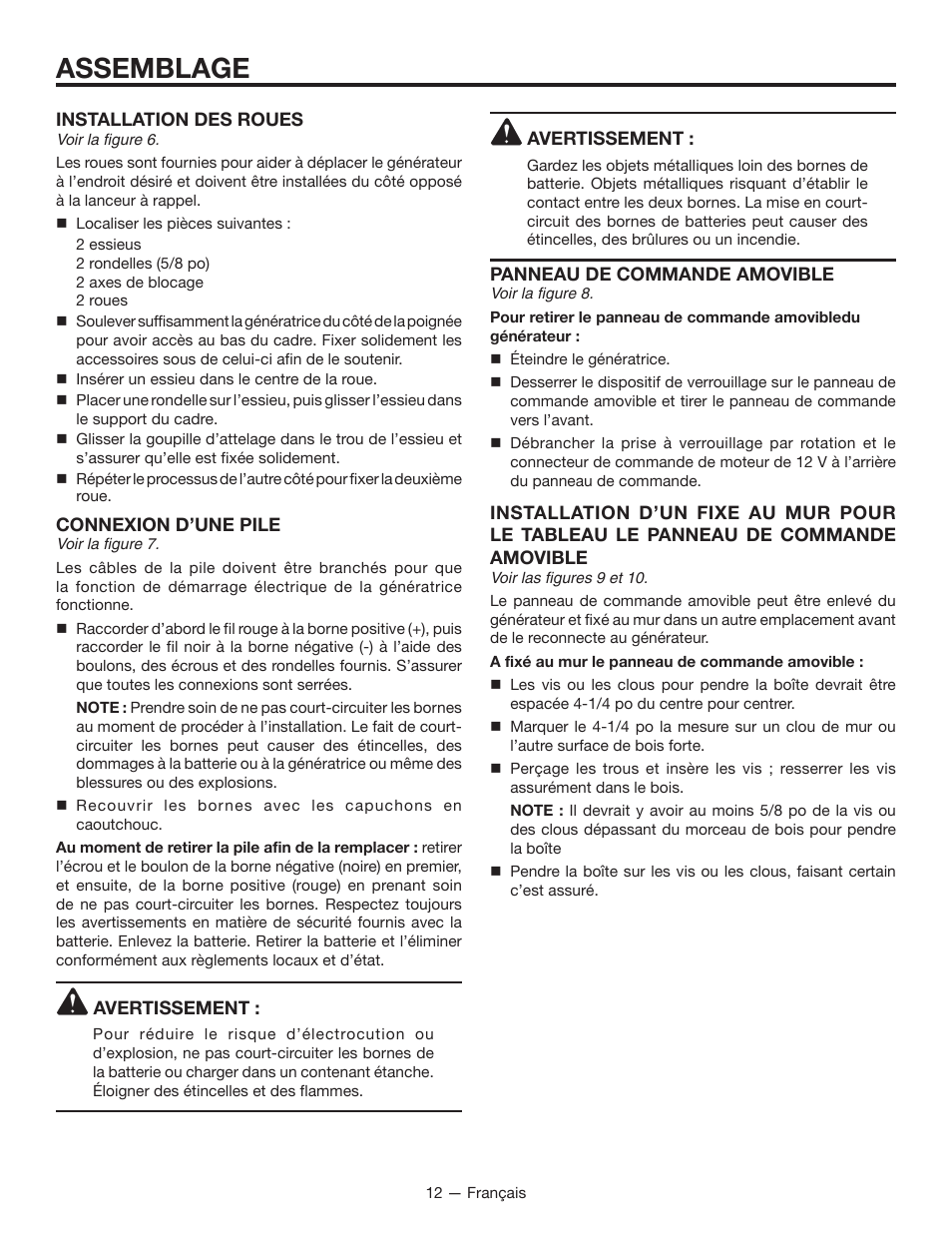 Assemblage | RIDGID RD8000 User Manual | Page 34 / 74