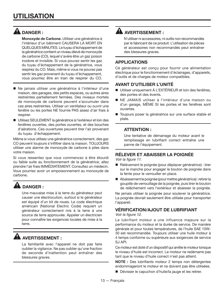 Utilisation | RIDGID RD8000 User Manual | Page 35 / 74