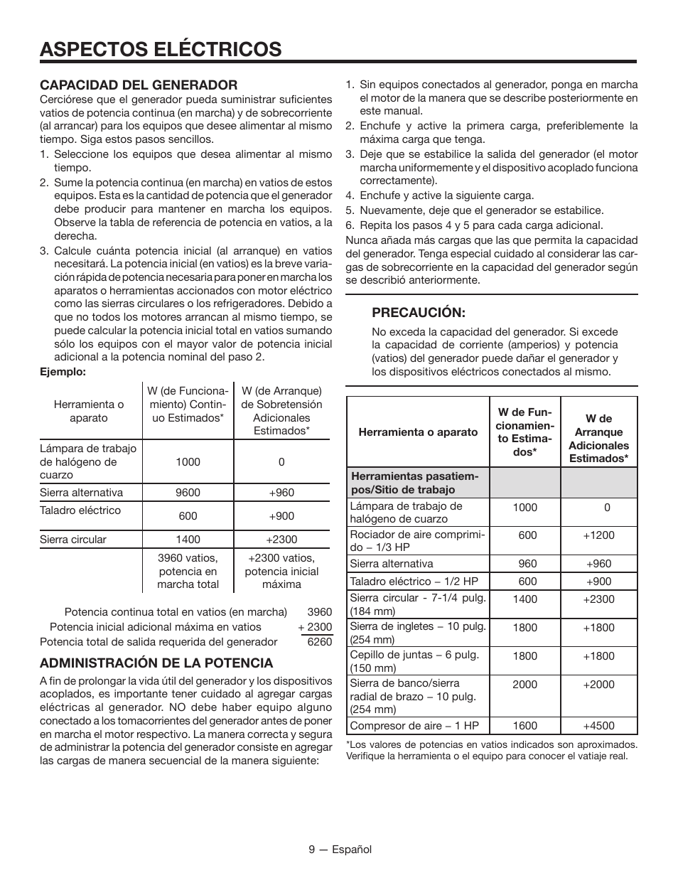 Aspectos eléctricos | RIDGID RD8000 User Manual | Page 53 / 74