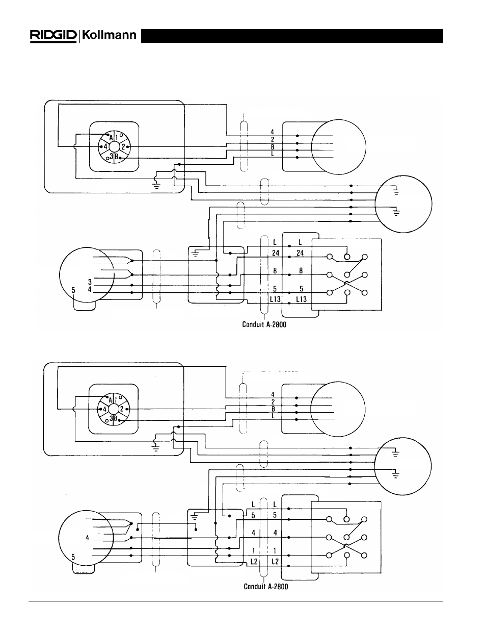 Schéma électrique | RIDGID K-2000 User Manual | Page 24 / 39