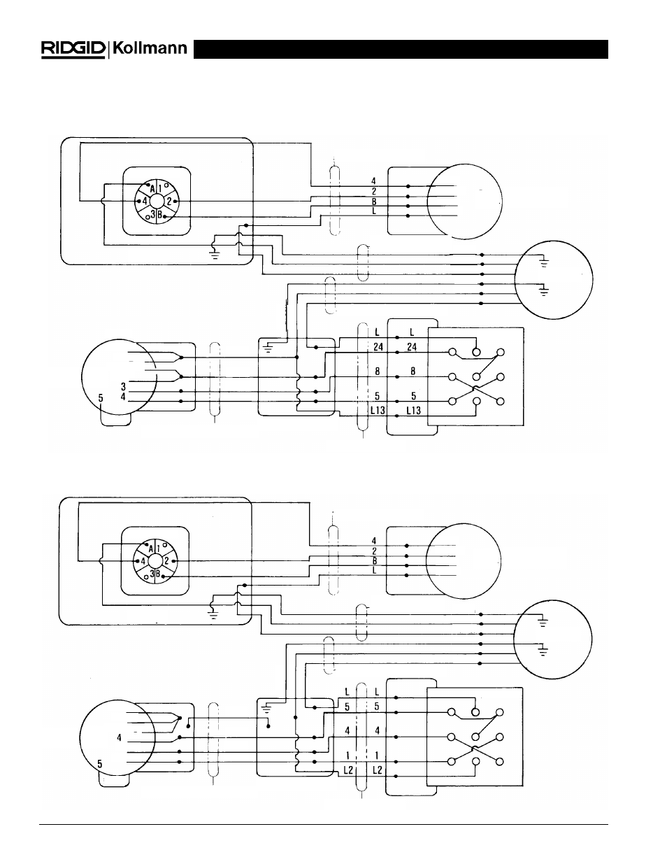 Diagrama de cableado | RIDGID K-2000 User Manual | Page 36 / 39