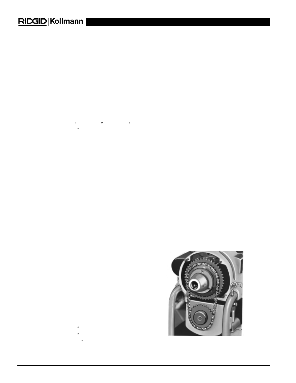 Operating instructions, Description, specifications and standard equipment | RIDGID K-2000 User Manual | Page 6 / 39