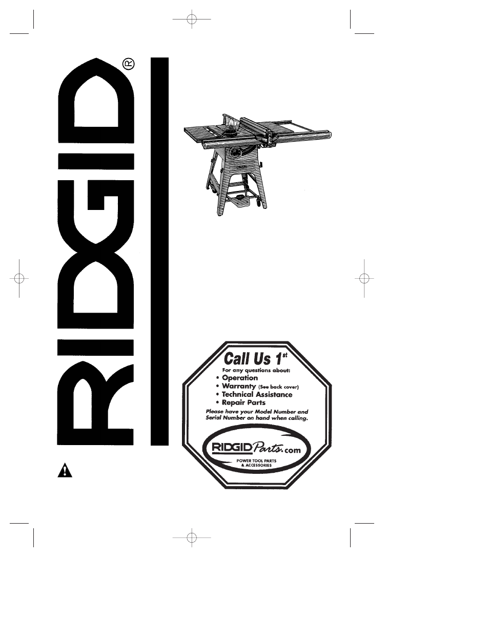 RIDGID TS3650 User Manual | 76 pages