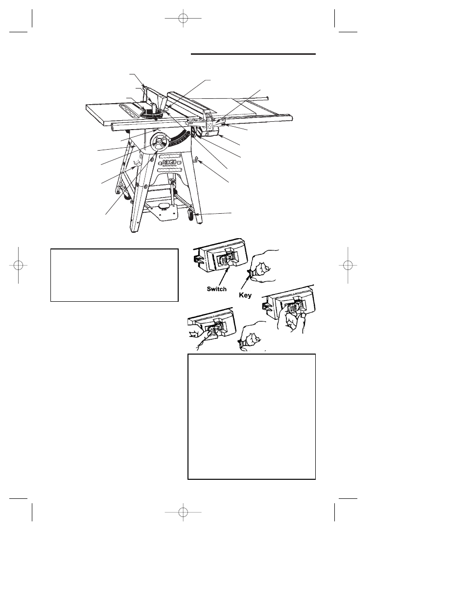 Getting to know your table saw | RIDGID TS3650 User Manual | Page 42 / 76
