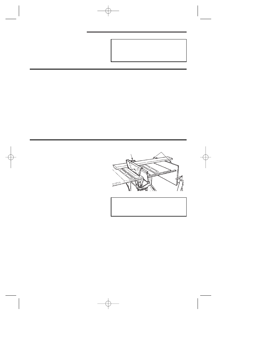 Basic saw operations, Additional safety instructions for crosscutting | RIDGID TS3650 User Manual | Page 57 / 76