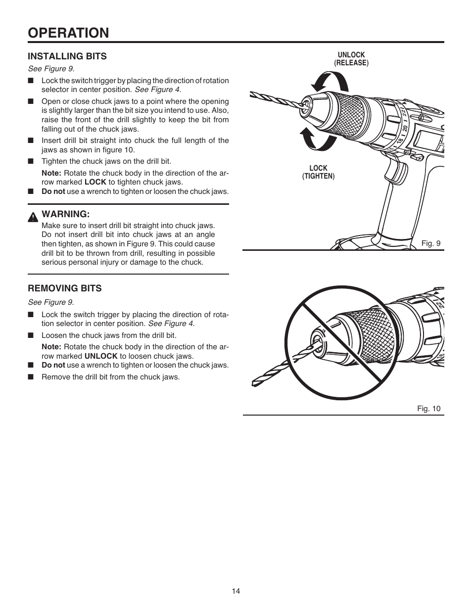 Operation | RIDGID R84015 User Manual | Page 14 / 20