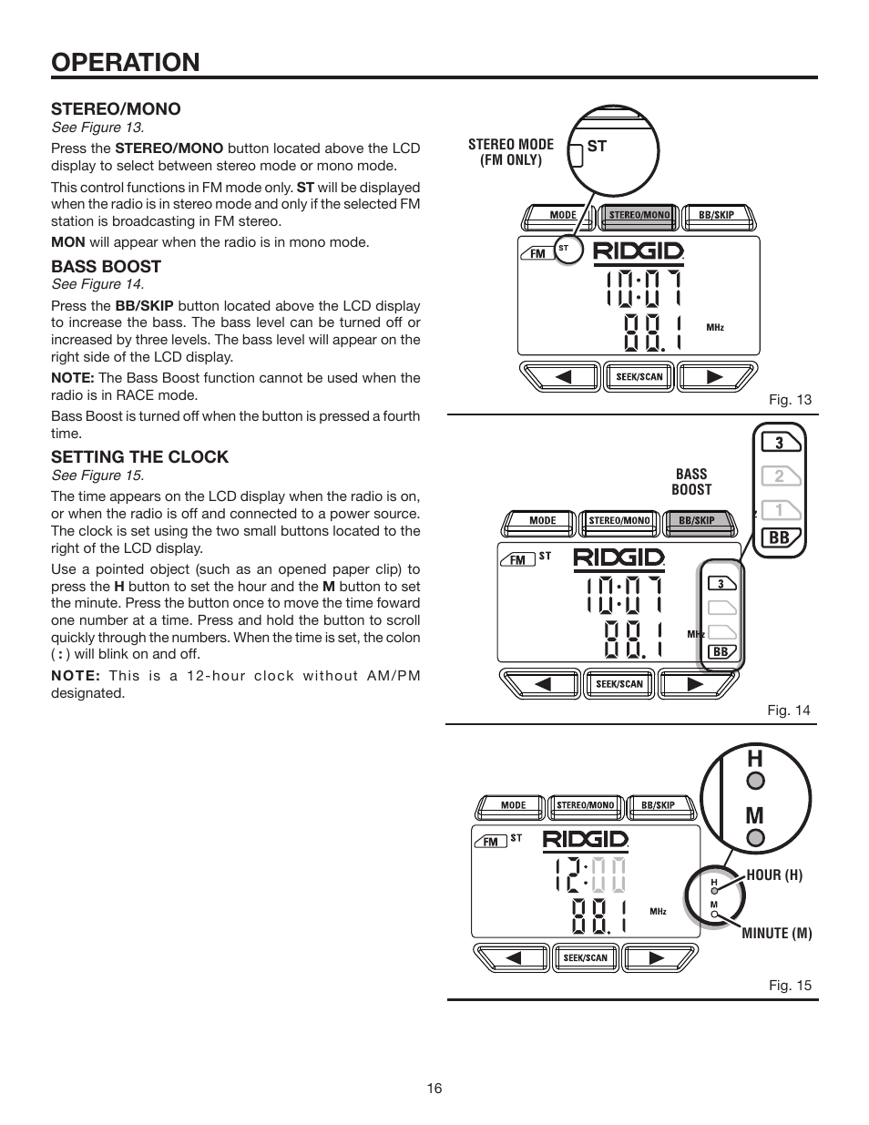 Operation | RIDGID R8408 User Manual | Page 16 / 26