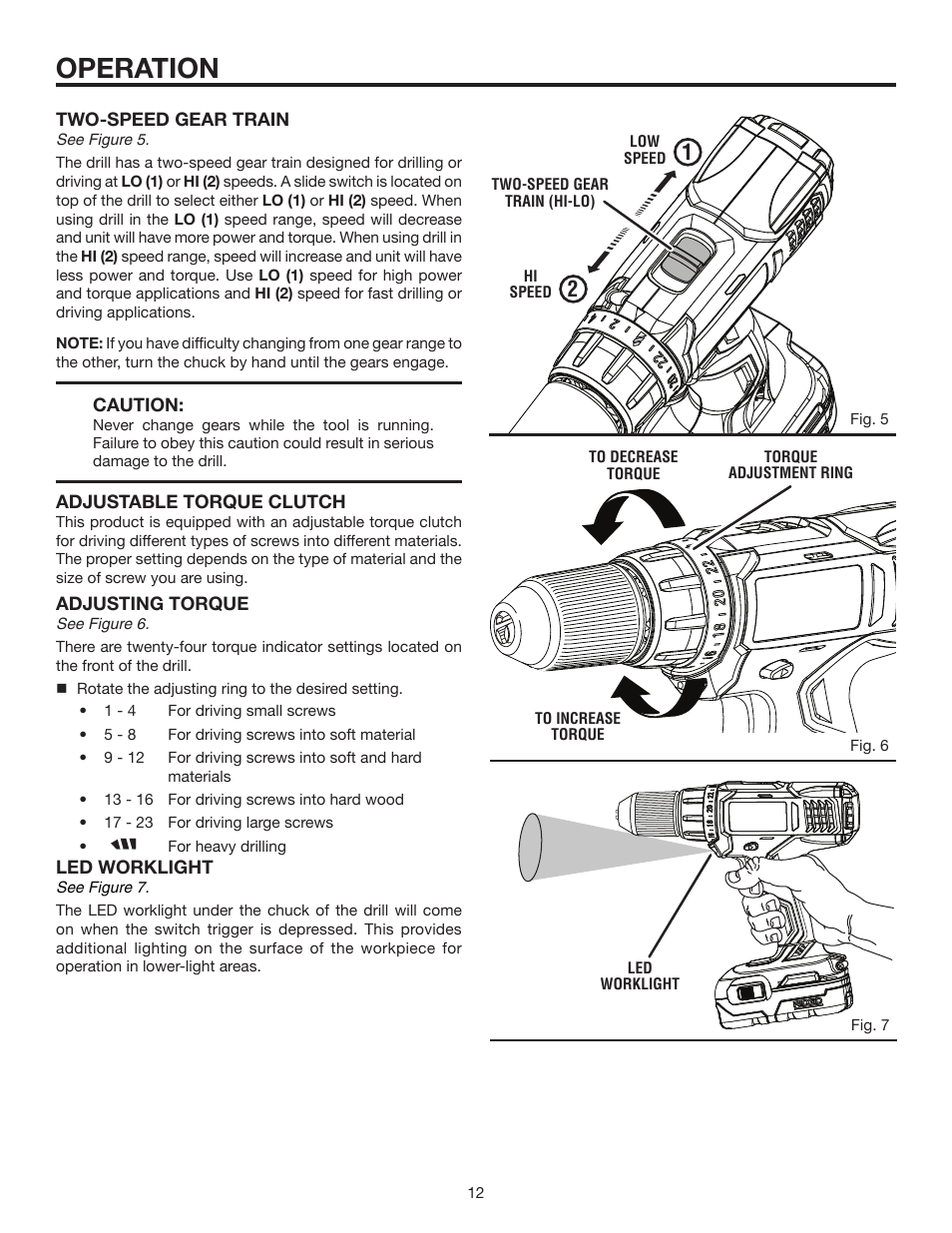 Operation | RIDGID R86006 User Manual | Page 12 / 18