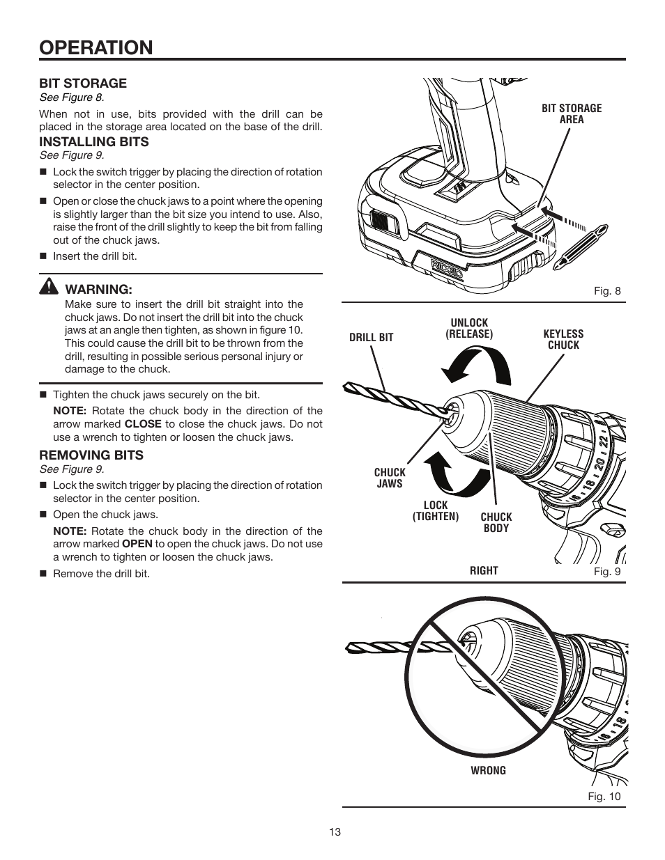 Operation | RIDGID R86006 User Manual | Page 13 / 18