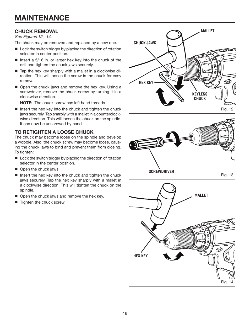 Maintenance | RIDGID R86006 User Manual | Page 16 / 18