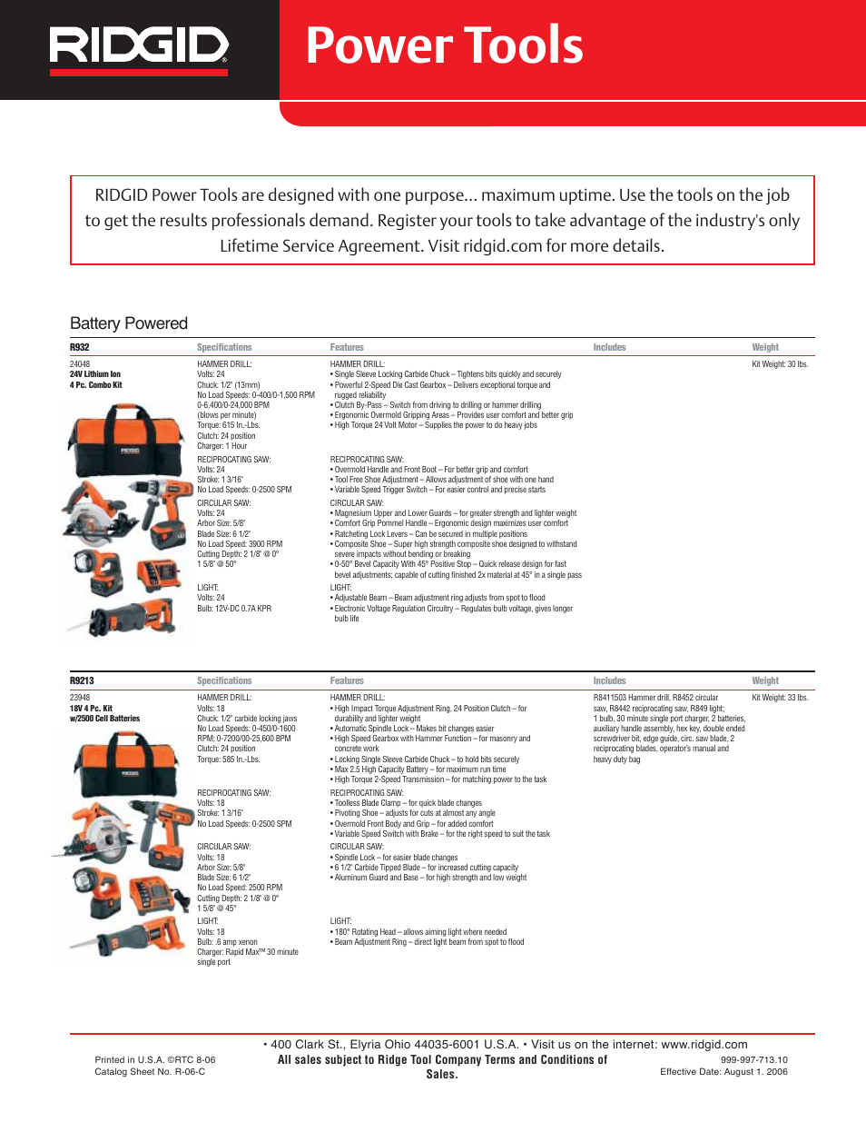 RIDGID R932 User Manual | 10 pages