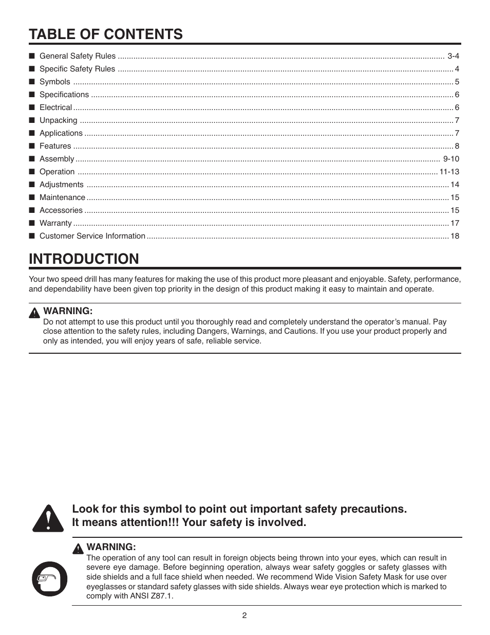 RIDGID R7100 User Manual | Page 2 / 20