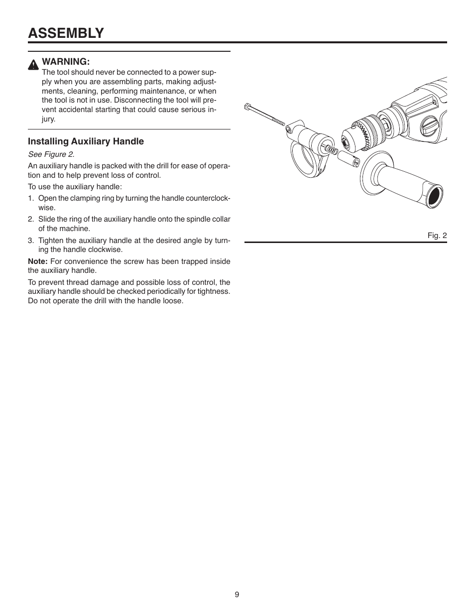 Assembly | RIDGID R7100 User Manual | Page 9 / 20