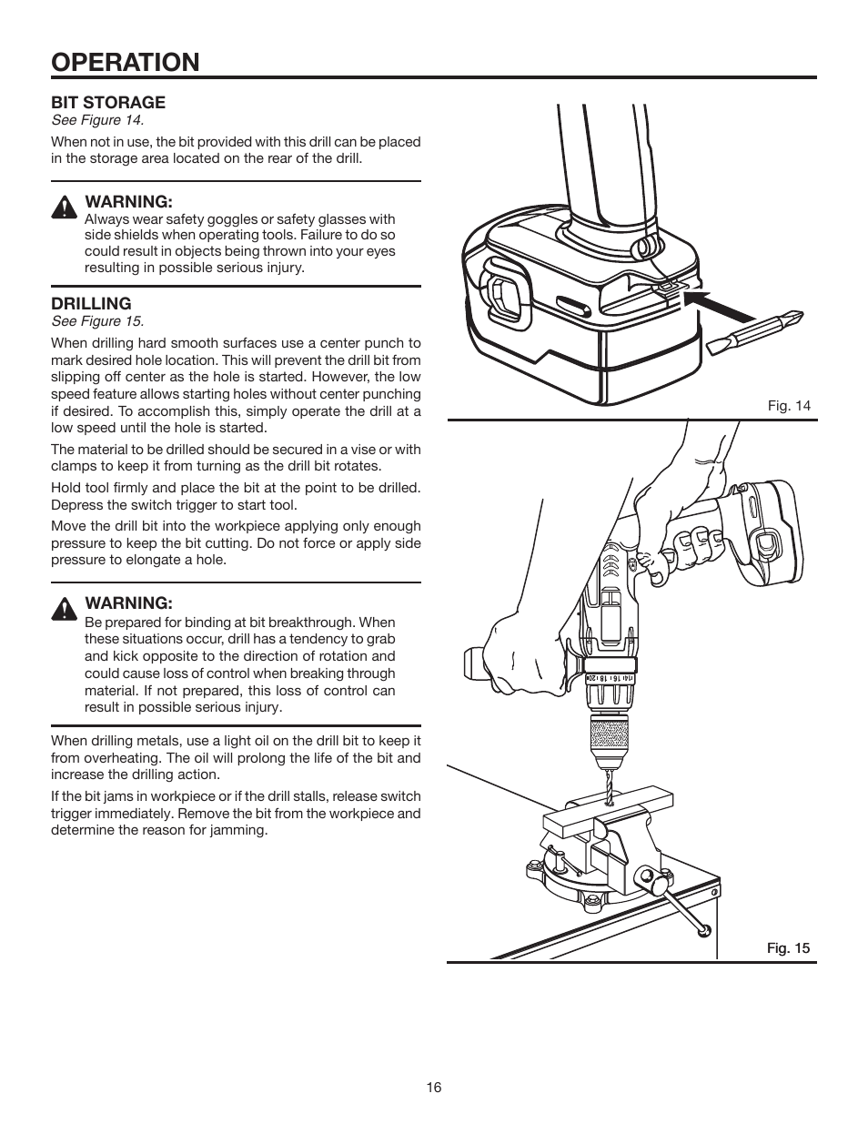 Operation | RIDGID R8411511 User Manual | Page 16 / 22