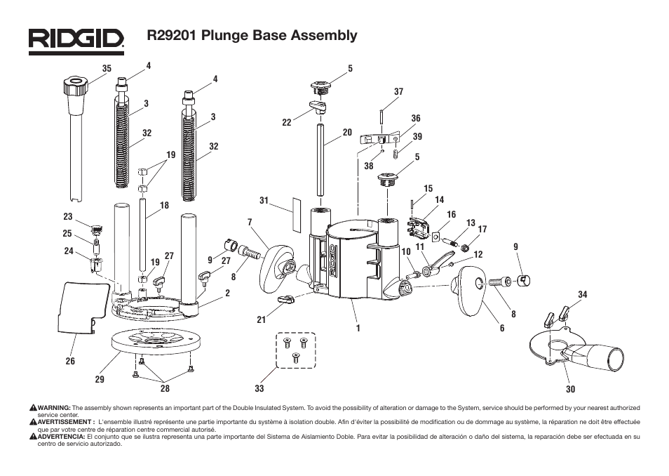 RIDGID R29301 User Manual | Page 4 / 9